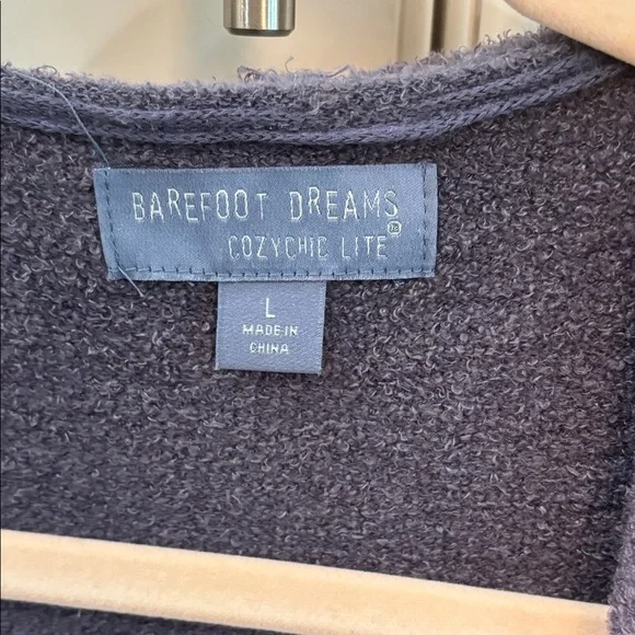 Barefoot Dreams Charcoal Hooded Cardigan - Picture 2 of 4